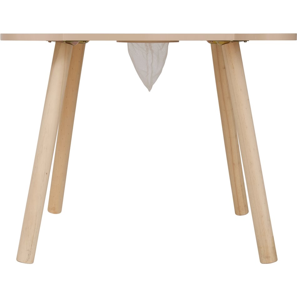 Children's table Teddy Bear, MDF/pine wood legs, 55x48cm H42.5cm