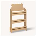 Bookcase Sweet Bear, MDF, beige, H100x61.5x18.5cm