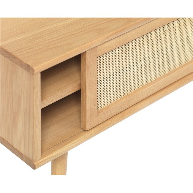 TV-laud Ubarali, naturaalne värv, tammevineer/MDF, H50x150x45cm