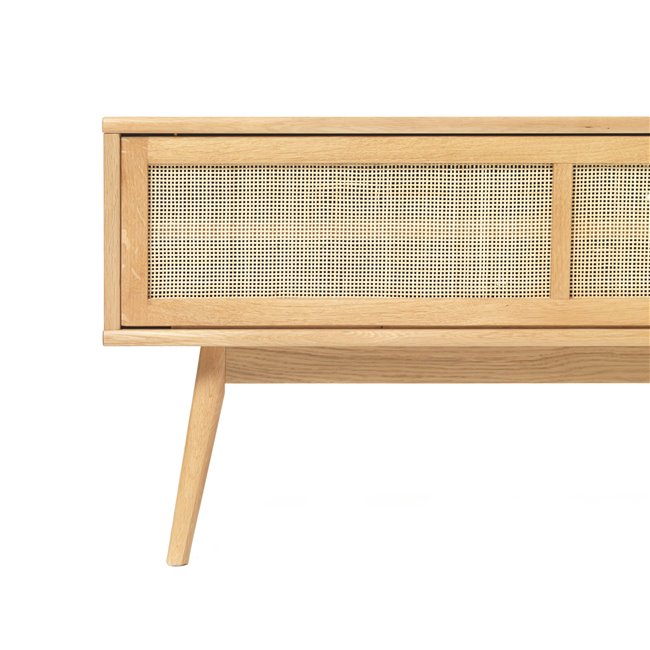 TV-laud Ubarali, naturaalne värv, tammevineer/MDF, H50x150x45cm