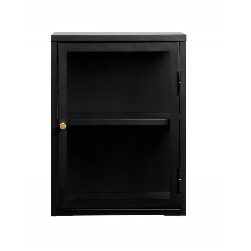Vitriinkapp Ukarmel, must, teras/karastatud klaas, H60x45x25cm