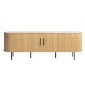 TV-laud Nola, naturaalne värv, metall/tammespoon/MDF, H55.5x180x40cm