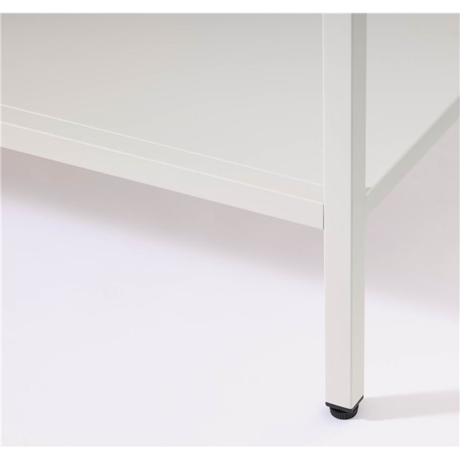 Vitriinkapp Ukarmel, valge, teras/karastatud klaas, H160x90x40cm