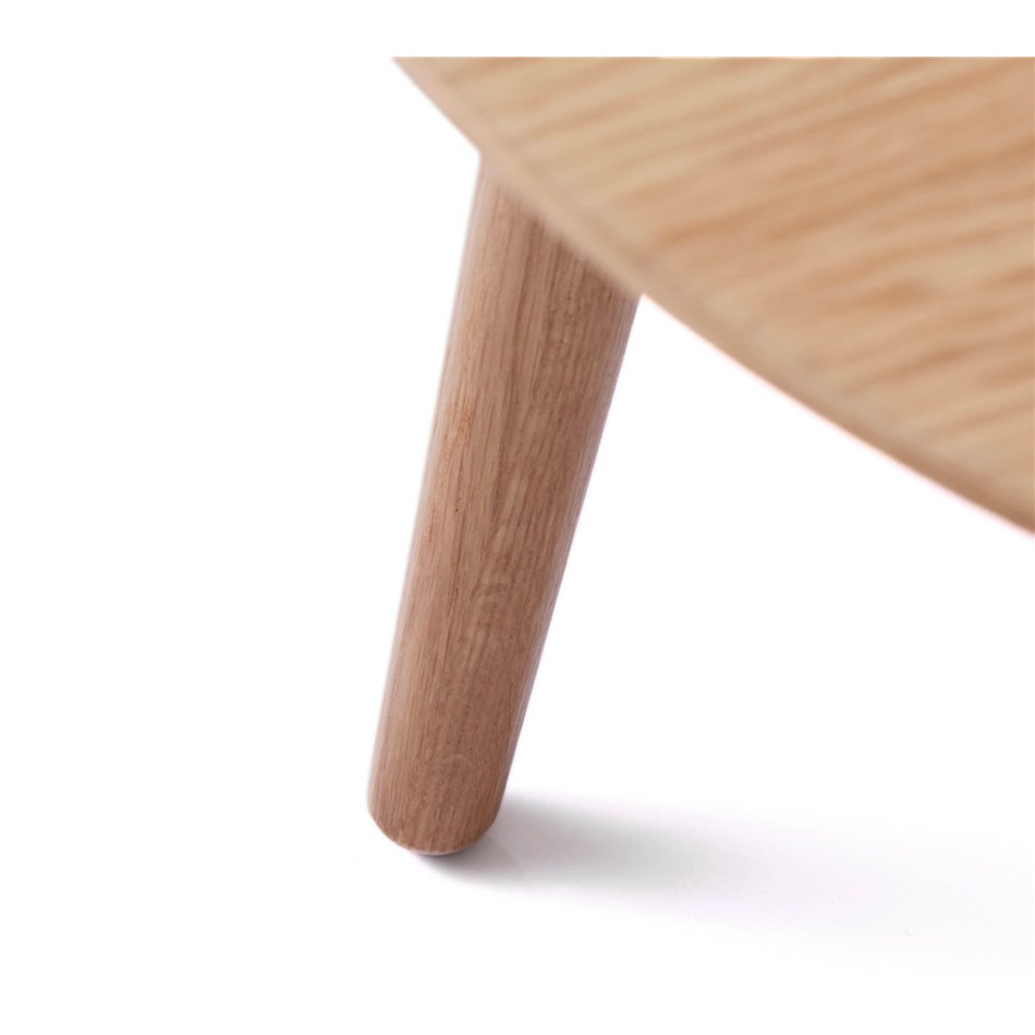 Kohvilaua komplekt Unada, naturaalne värv, MDF/tammespoon, H41xD58cm, H45xD88cm