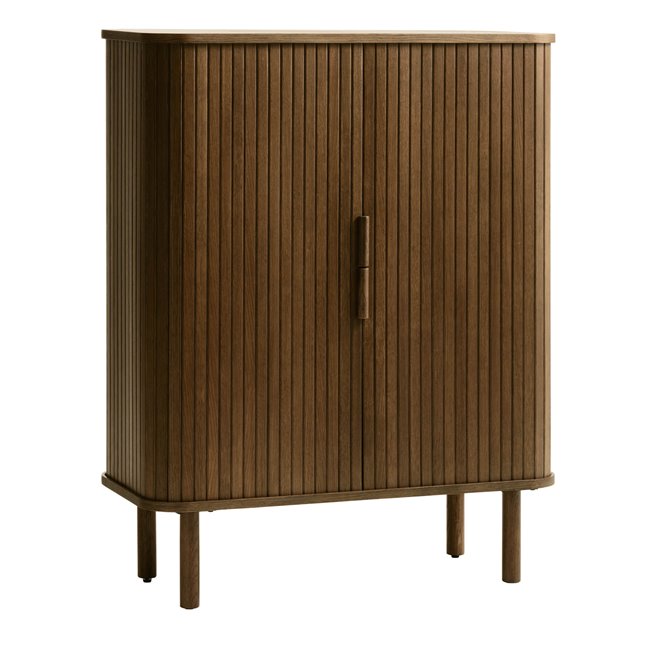 Шкаф Unkavo, коричневый, шпон дуба/MDF, H113х90х40см