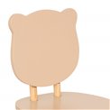 Kids chair Sweet bear, MDF/pine wood legs., H49x26x26cm, seat height 24cm