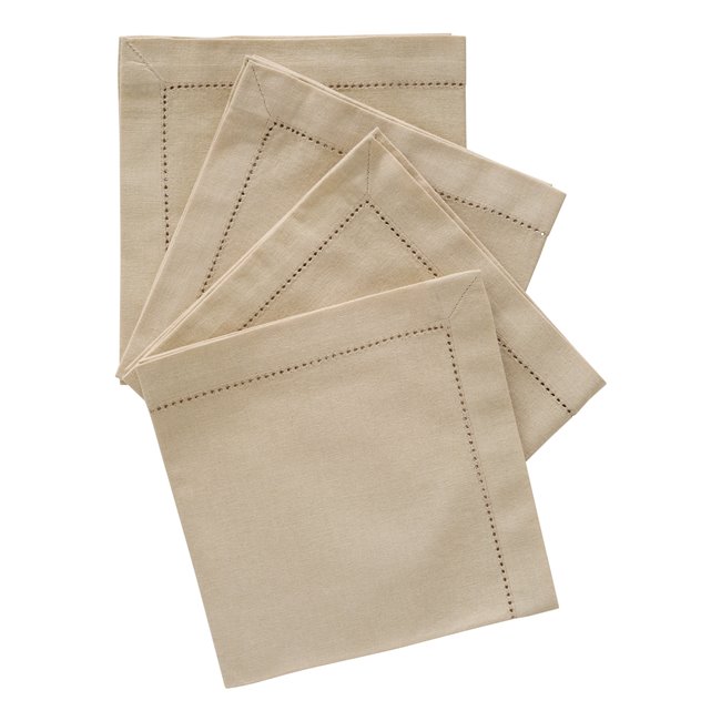 Napkin set CHAMB JANE LIN, 4 pcs., beige, 40x40cm