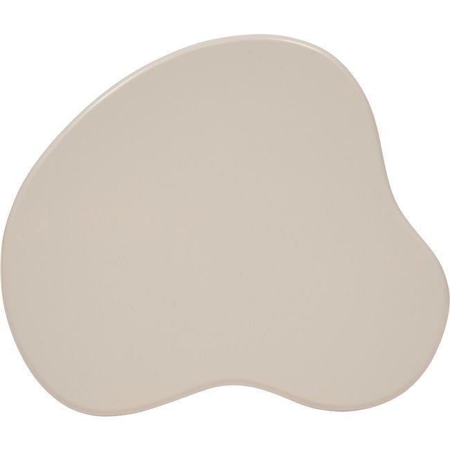 Side table set OLAO, MDF/pine wood legs, ivory, 45x45cm H50.5cm, 35x35cm H40.5cm