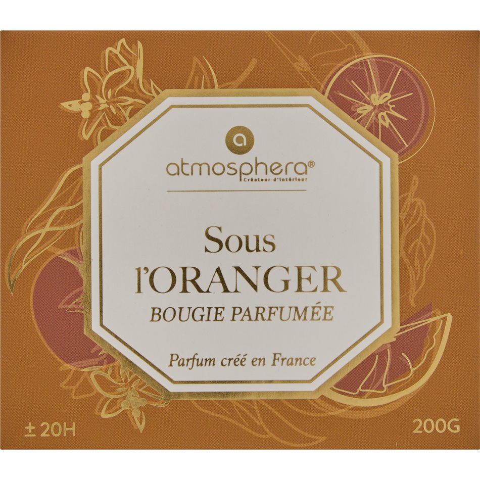 Candle in glass jar Elisa Oran, 200g, H8.3cm, D9.1cm