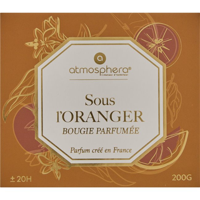 Candle in glass jar Elisa Oran, 200g, H8.3cm, D9.1cm