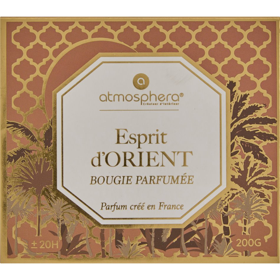 Candle in glass jar Elisa Orient, 200g, H8.3cm, D9.1cm