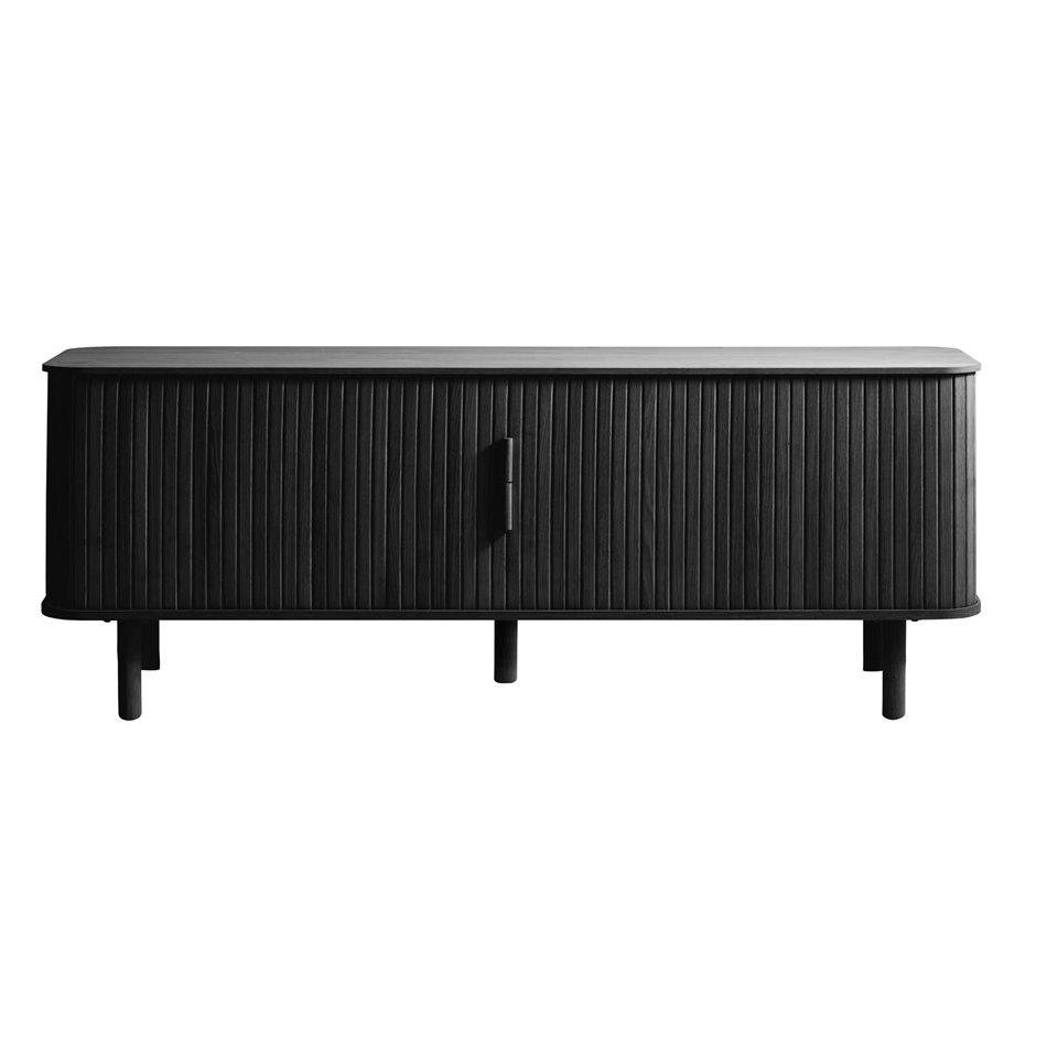 TV-laud Unkavo, musta tammevärvi, tammespoon/MDF, H55.5x160x40cm