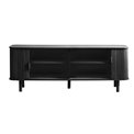 TV-laud Unkavo, musta tammevärvi, tammespoon/MDF, H55.5x160x40cm