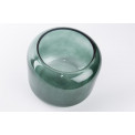 Candle holder Windlight  Leona, glass,  H19cm, D14