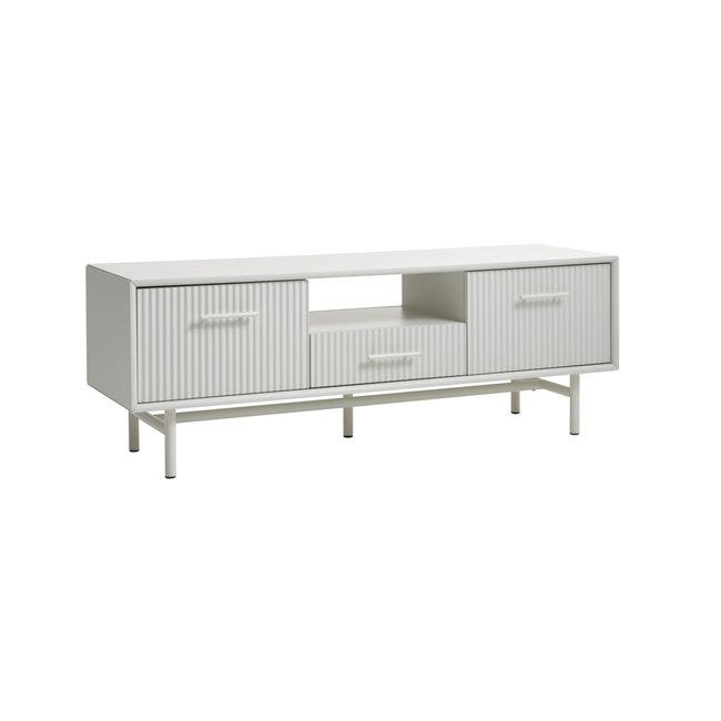 TV table Unalma, grey, MDF/metal, H50x45x140cm