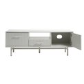 TV table Unalma, grey, MDF/metal, H50x45x140cm