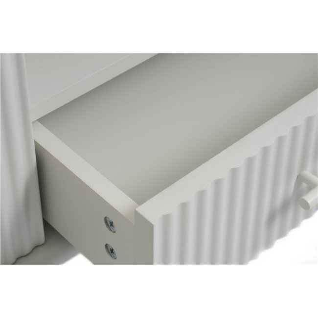 TV table Unalma, grey, MDF/metal, H50x45x140cm