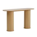 Console Nola, natural color, oak veneer/MDF, H75x130x40cm