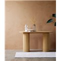 Console Nola, natural color, oak veneer/MDF, H75x130x40cm