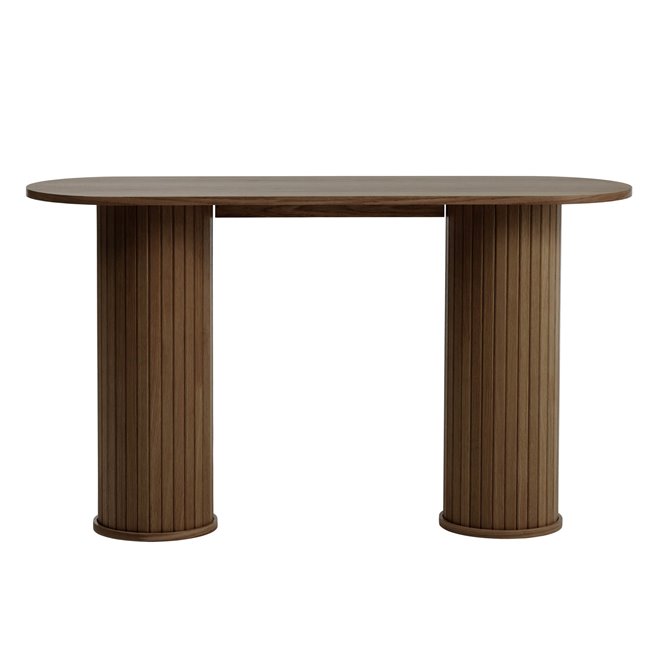 Консоль Nola, тёмно тонированный шпон дуба/MDF, H75х130х40см