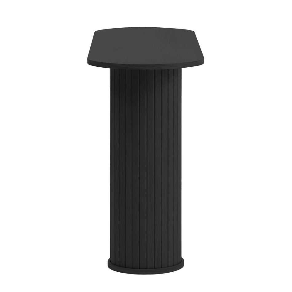 Консоль Nola, черная, шпон дуба/MDF, H75х130х40см