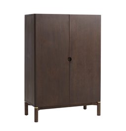Kapp Unarun, MDF/tumedat tooni tammespoon/täispuit, H130x90x45.5cm
