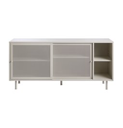 Chest of drawers Uvep, grey, steel, H75x160x47cm