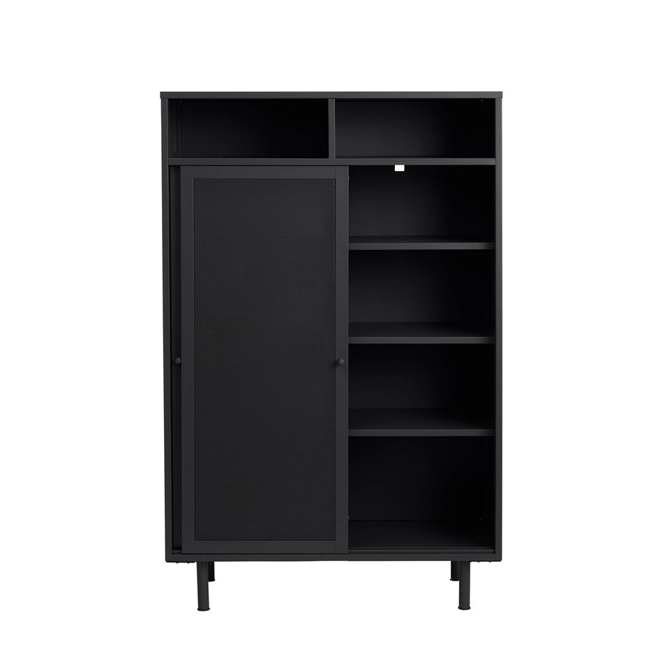 Шкаф Uvep, черный, сталь, H140х90х40см