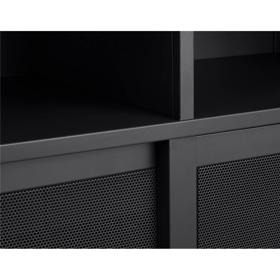 Шкаф Uvep, черный, сталь, H140х90х40см