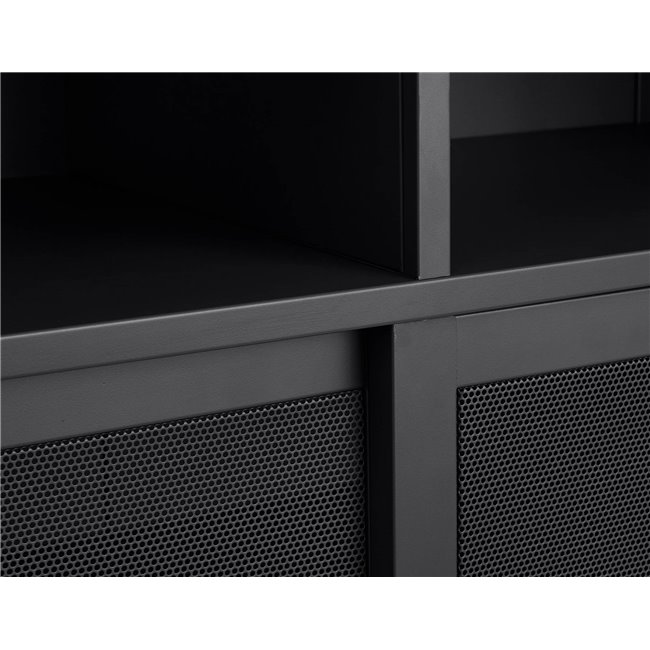 Шкаф Uvep, черный, сталь, H140х90х40см