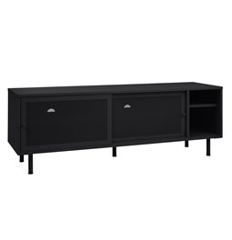 TV table Uvep, black, steel, H55x160x45cm