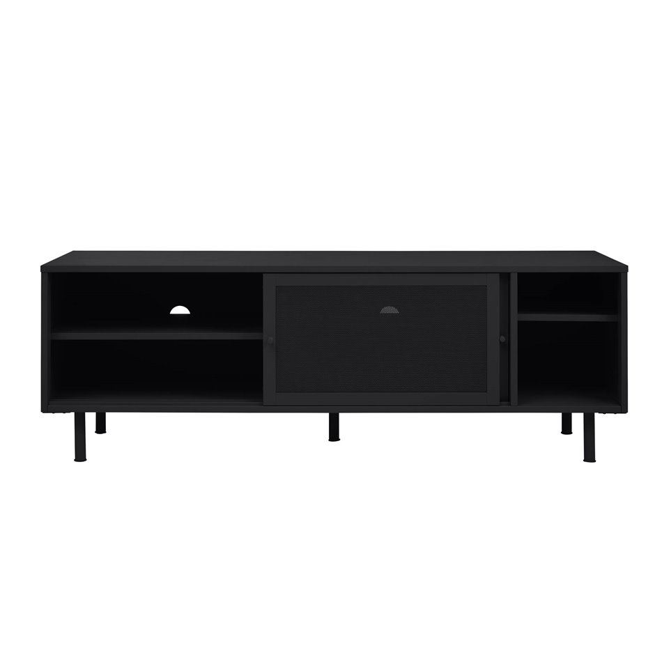 TV table Uvep, black, steel, H55x160x45cm