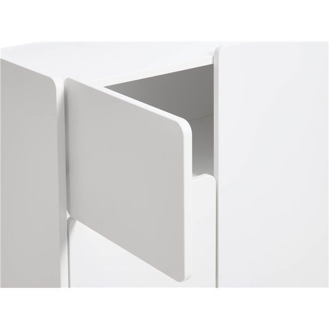 Шкаф Unbera, белый, MDF, H100х80х40см
