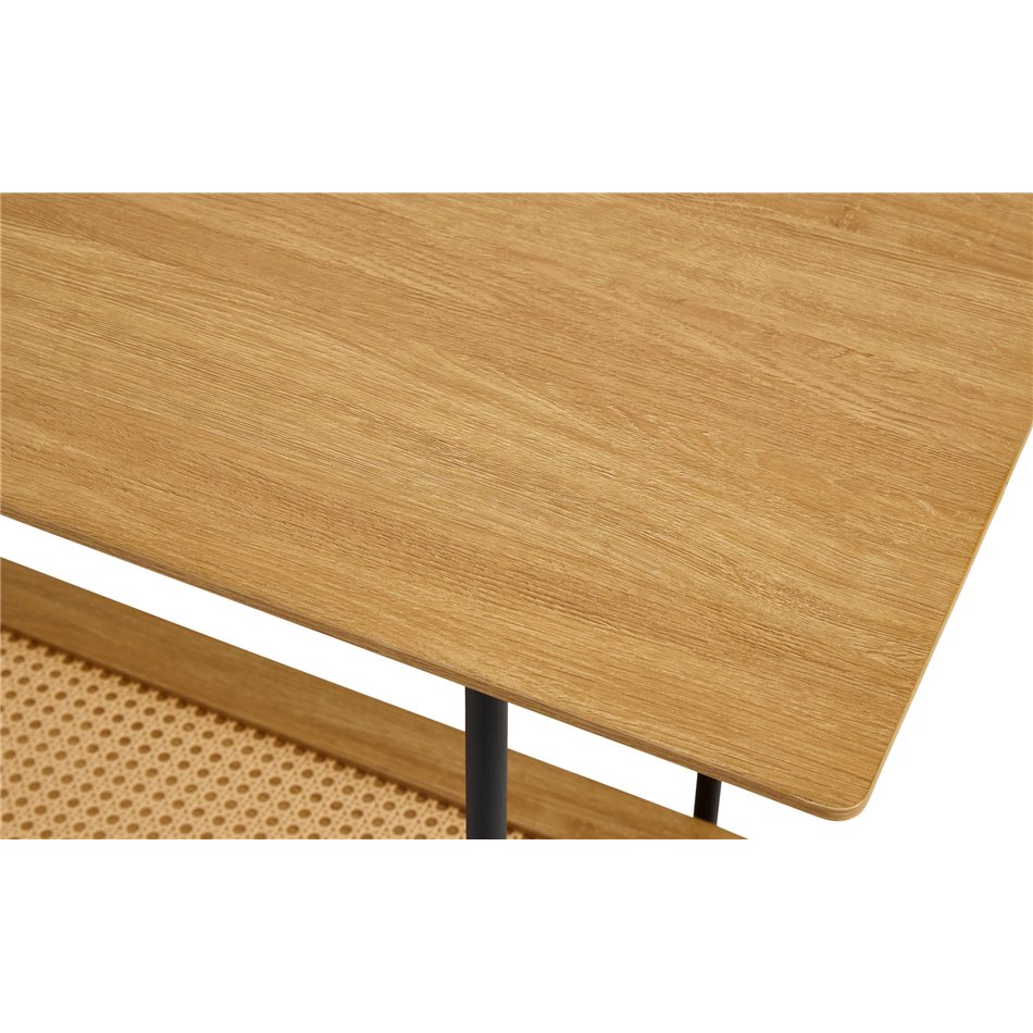 Kohvilaud Usakola, naturaalne värv, MDF/metall, H75x100x37cm