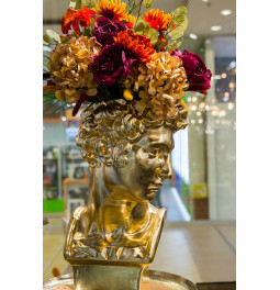 Lillepott David Gold, 35x35x57.4cm