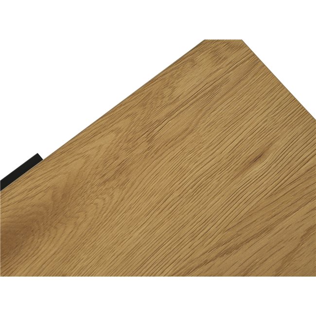 Külglaud Uncesura, naturaalne värv/must, MDF/metall, H60x40x30cm