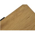 Külglaud Uncesura, naturaalne värv/must, MDF/metall, H60x40x30cm