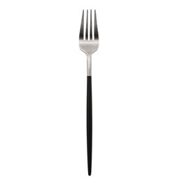 Cutlery set for 6 person INOX, 24 pcs., black/silver color, H27.5x16.9x6.5cm
