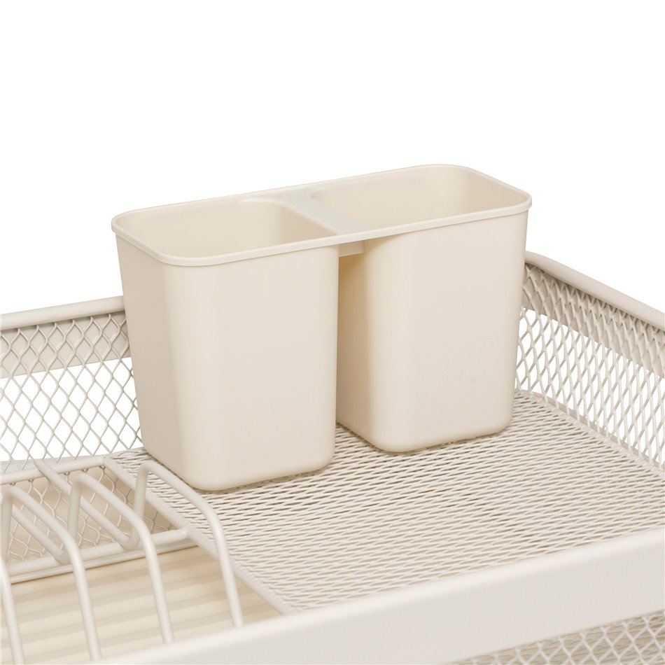 Dish drainer Mayaj, beige, H13.5x43x32cm