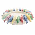 Decorative tray Colour fish, H13.5cm, D34.7cm