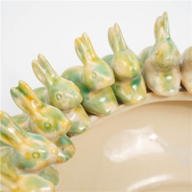 Decorative tray Little Bunny, H15cm, D37.5cm