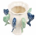 Vase Blue fish, H31.5cm, D22.5cm