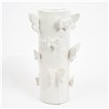 Vase Butterfly white, H30.5cm, D16cm