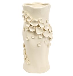 Vase Coloured dots, cream, H32cm, D14.3cm