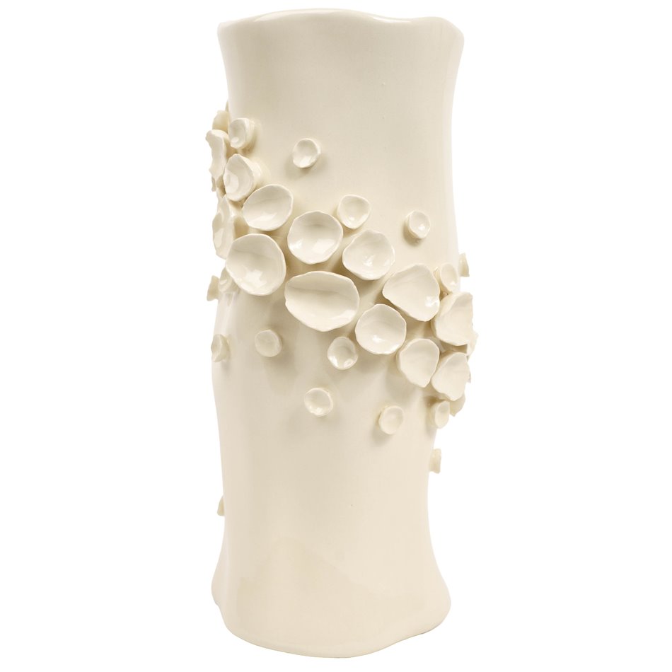 Vase Coloured dots, cream, H32cm, D14.3cm