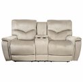 Doubble recliner Obernburg 8, grey, electrically adjustable, H103x189x103-164cm, seat height 57cm