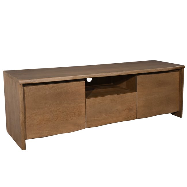 TV board Sady with 2 doors/1 drawer, mango wood, 160x45cm H50cm