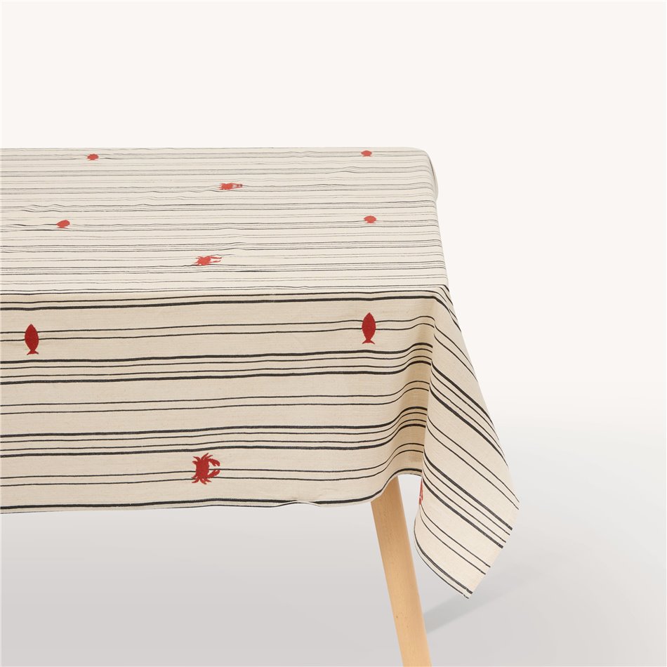 Tablecloth Oceania ray, cotton, 150x250cm