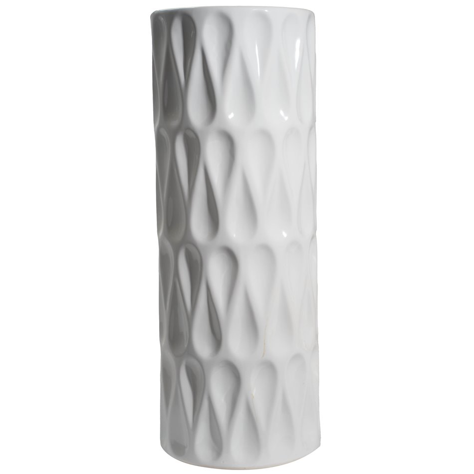 Vaas Geitrude valge, läikiv, H40xD15.5cm
