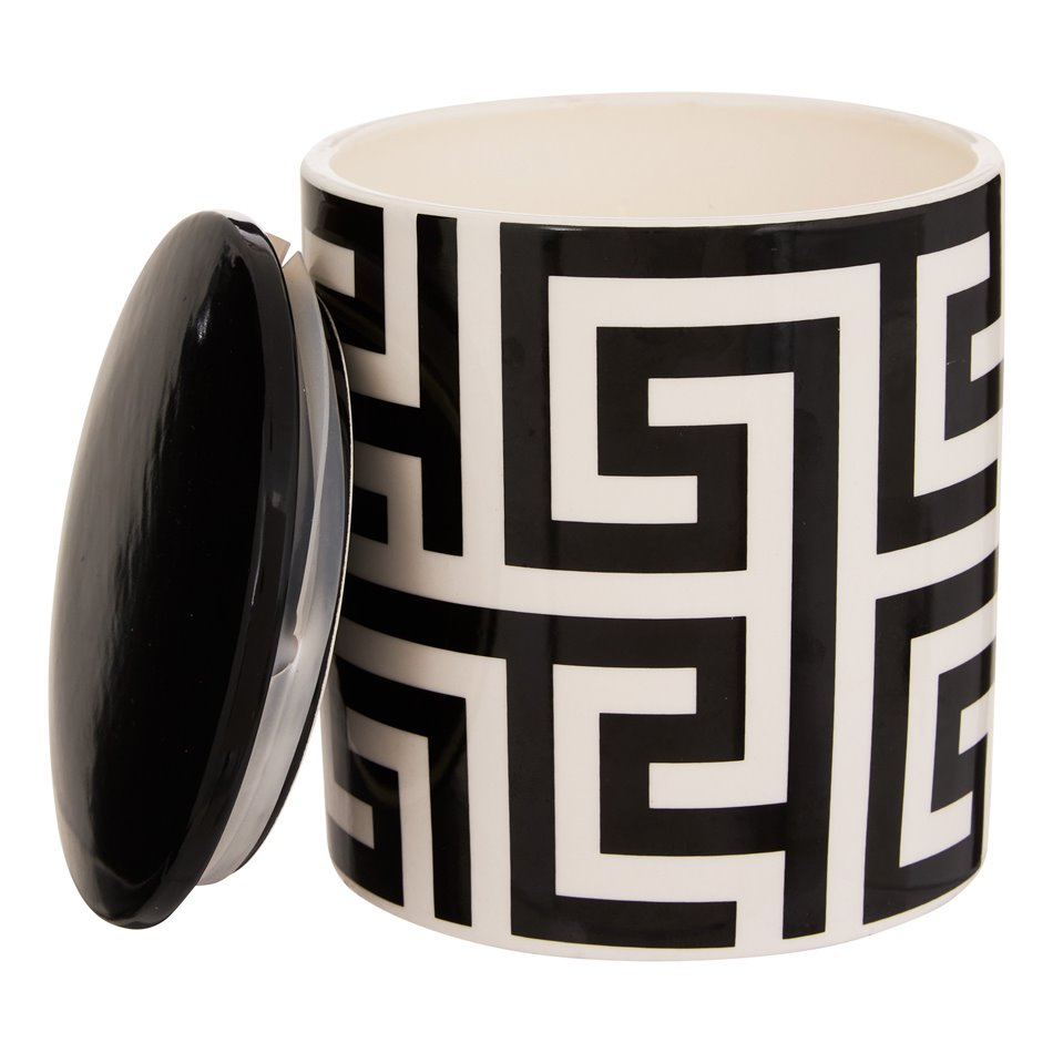 Candle in ceramic jar Palm Resort, 935g, H14.4cm, D12.8cm